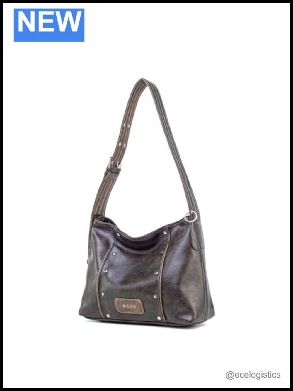 Vintage Distressed Leather Tote Bag for Women Large Capacity Shoulder Crossbody